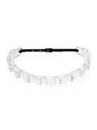 Alexis Bittar Corrugated Lucite & Leather Choker
