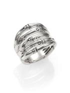 John Hardy Bamboo Sterling Silver Wide Ring