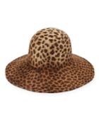 Lola Hats Biba Leopard Print Rabbit Fur Felt Hat