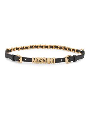 Moschino Half Chain Logo Belt