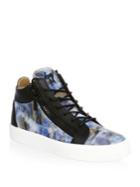 Giuseppe Zanotti Leather Camouflage High-top Sneakers