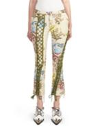 Marques'almeida Floral Lace-up Trousers