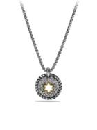 David Yurman Cable Collectibles Star Of David Charm Necklace With Diamonds And 18k Gold