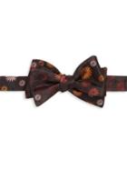 Saks Fifth Avenue Collection Flower Silk Bow Tie