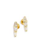 Nikos Koulis Spectrum Tapered Diamond & 18k Yellow Gold Stud Earrings