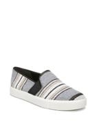 Vince Blair Striped Leather Sneakers