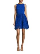 Alice + Olivia Ginger Lace Fit-&-flare Dress