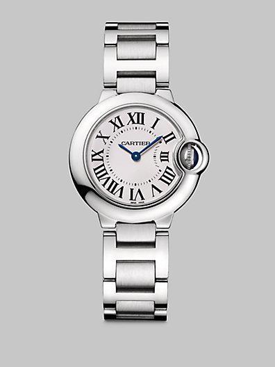 Cartier Ballon Bleu De Cartier Stainless Steel Bracelet Watch, Small