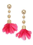 Ettika 18k Goldplated Flower Petal Earring
