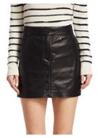 Rag & Bone Mila Leather Mini Skirt