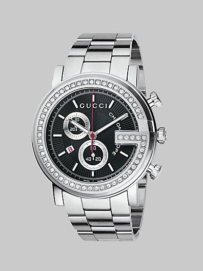 Gucci Diamond G Chronograph Watch