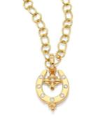 Temple St. Clair Horseshoe Diamond & 18k Yellow Gold Pendant
