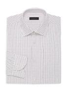Saks Fifth Avenue Collection Textured Grid Dress Shirt