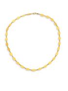 Gurhan Willow Flake Hammered 24k Yellow Gold Necklace