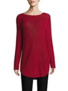 Eileen Fisher Ribbed Organic Cotton & Silk Blend Top