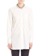 Marni Embellished Collar Cotton Shirt
