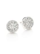 Hearts On Fire Diamond & 18k White Gold Fulfillment Stud Earrings