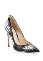 Gianvito Rossi Embellished Leather Point-toe Pumps