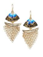 Alexis Bittar 10k Goldplated Brass Mesh Wire Earrings