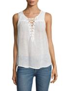 Mcguire Kaia Lace-up Sleeveless Top