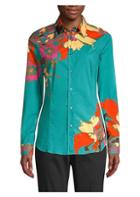 Etro Floral Cotton Fitted Blouse