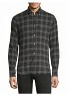 Officine Generale Crinkle Check Flannel Button-down