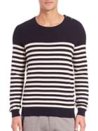 The Kooples Sport Striped Cotton Sweater