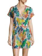 Milly Banana Leaf Silk Cover-up
