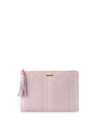 Gigi New York Uber Personalized Embossed Leather Clutch
