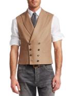 Brunello Cucinelli Double-breasted Wool & Cashmere Vest