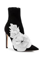 Sophia Webster Jumbo Lilico Floral Applique Suede Ankle Boots