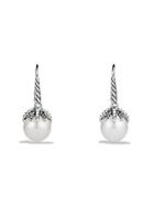 David Yurman Starburst Earrings With Pearls And Diamonds