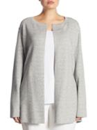 Eileen Fisher, Plus Size Roundneck Long Cardigan