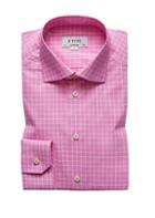 Eton Contemporary Fit Pink Check Dress Shirt