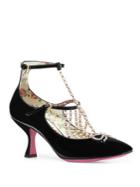 Gucci Taide Pearl-embellished Patent Leather Mary Jane Pumps