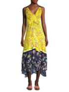 Tanya Taylor Everly Garden Print Midi Dress