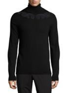 Versace Collection Baroque Applique Wool Sweater