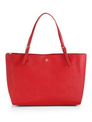 Tory Burch York Buckle Leather Tote