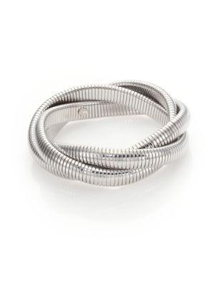 Kenneth Jay Lane Small Snake-chain Bracelet/silvertone