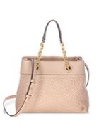 Tory Burch Diamond Stitched Leather Tote