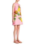 Dolce & Gabbana Brocade Pineapple Print A-line Dress