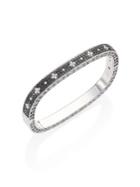 Roberto Coin Princess Diamond 18k White Gold Bangle Bracelet