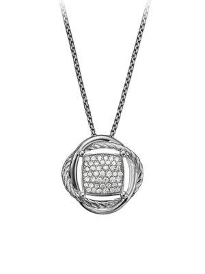David Yurman Infinity Small Pendant Necklace With Diamonds