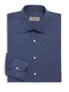 Canali Microdot Cotton Long Sleeve Shirt