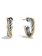 David Yurman Crossover Extra-small Hoop Earrings With Gold