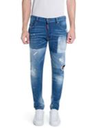 Dsquared2 Distressed Light Patch Jeans
