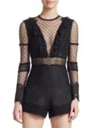 Alexis Luisa Paneled Lace Romper