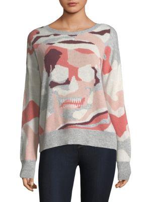 360 Cashmere Camouflage Skull Sweater