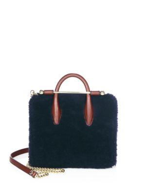Strathberry Nano Shearling Tote