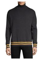 Solid Homme Wool Turtleneck Sweater